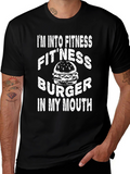 Fitness Burger T-Shirt - Funny Foodie Tee