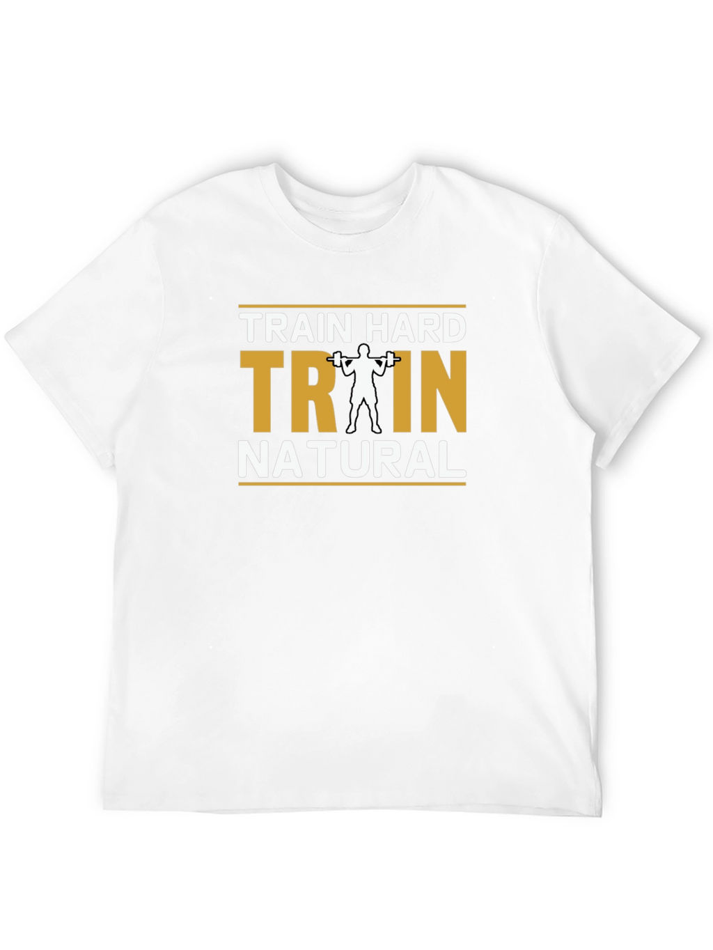 Train Hard Train Natural Black T-Shirt