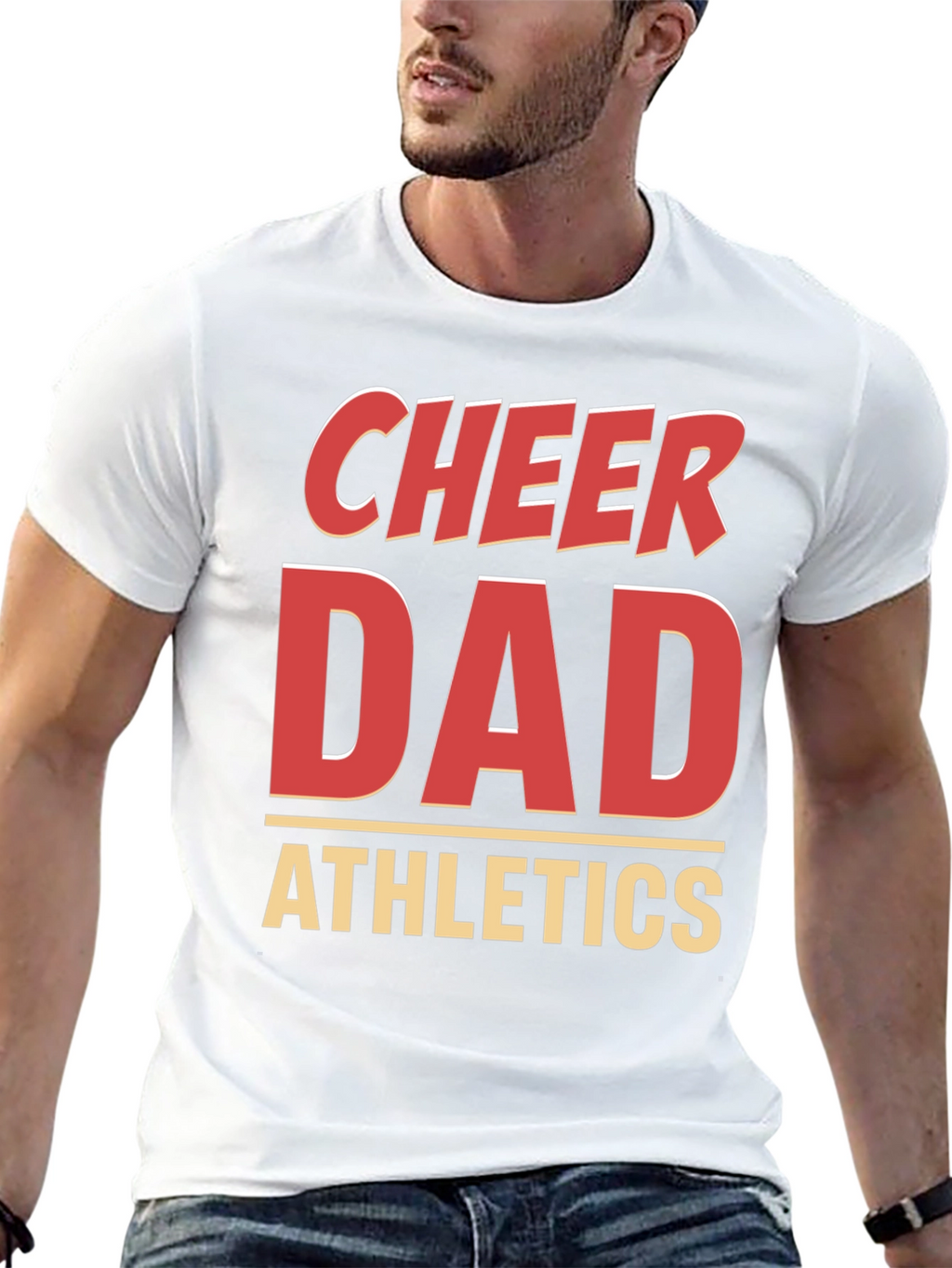 Cheer Dad Athletics Graphic T-Shirt