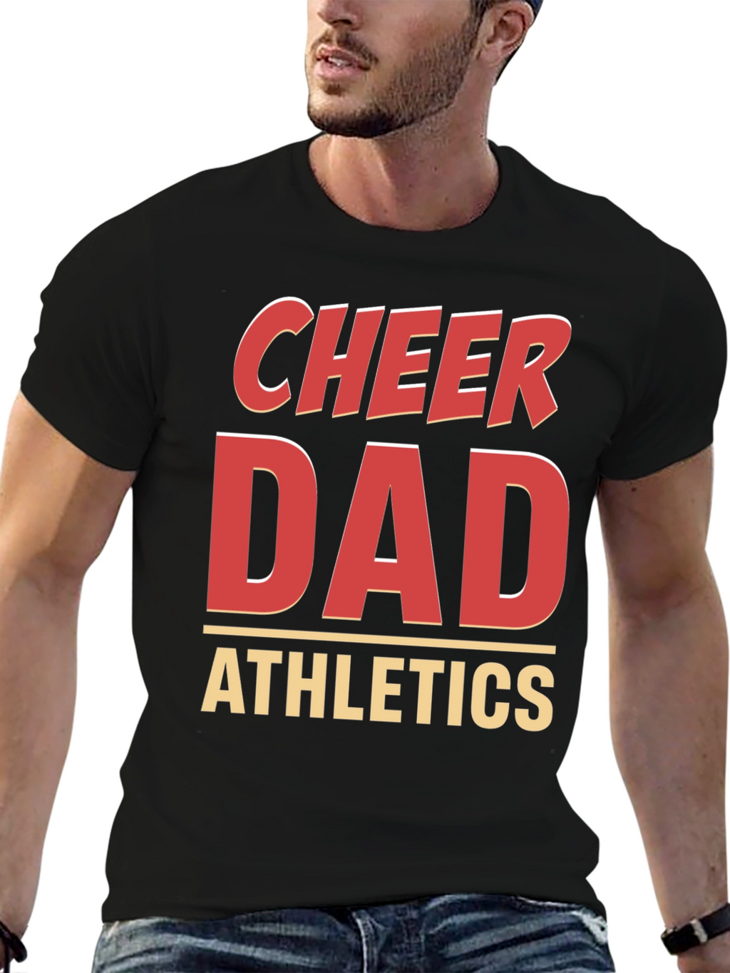 Cheer Dad Athletics Graphic T-Shirt
