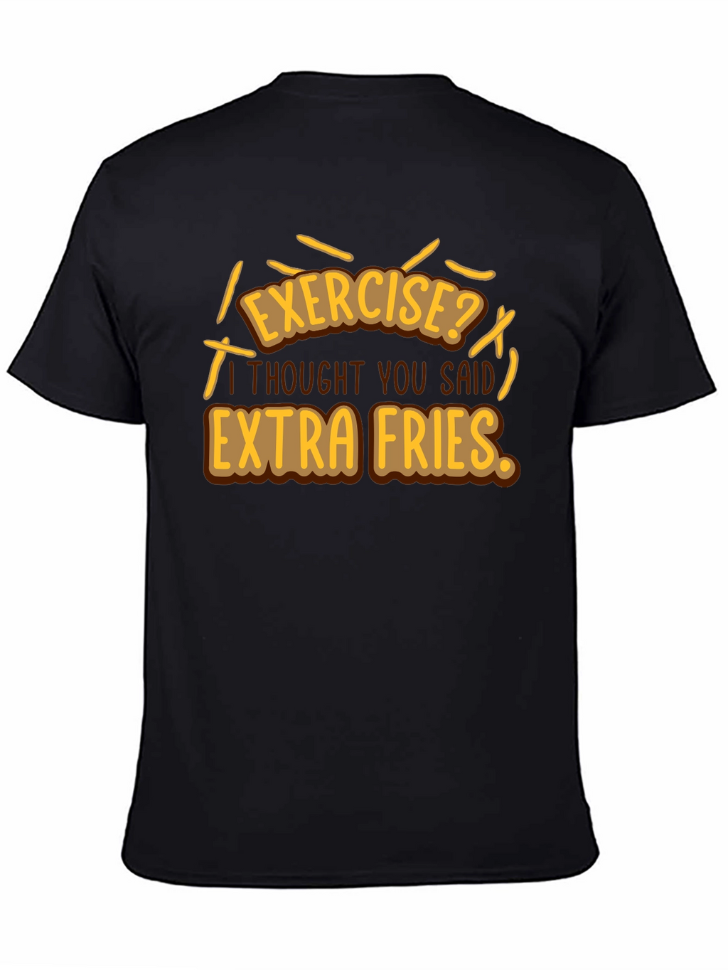 Extra Fries Graphic T-Shirt - Funny Foodie Tee