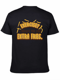 Extra Fries Graphic T-Shirt - Funny Foodie Tee