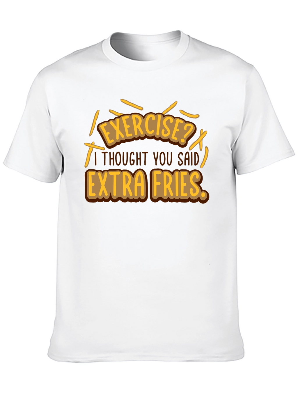Extra Fries Graphic T-Shirt - Funny Foodie Tee