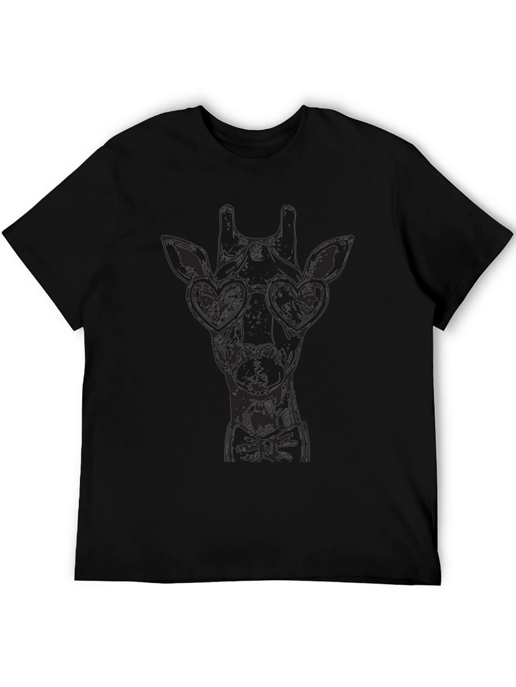 Giraffe Heart Glasses Graphic Tee