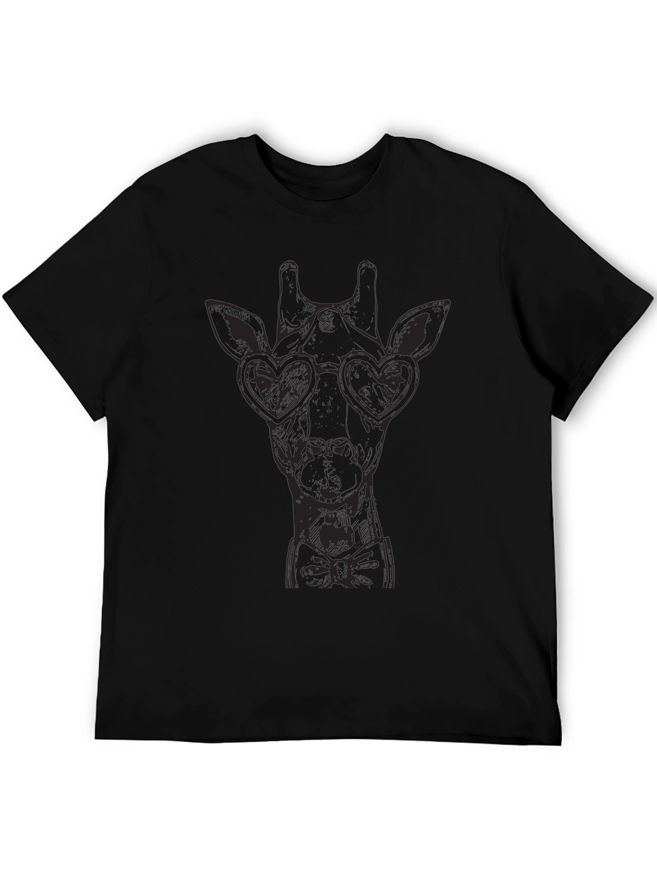 Giraffe Heart Glasses Graphic Tee