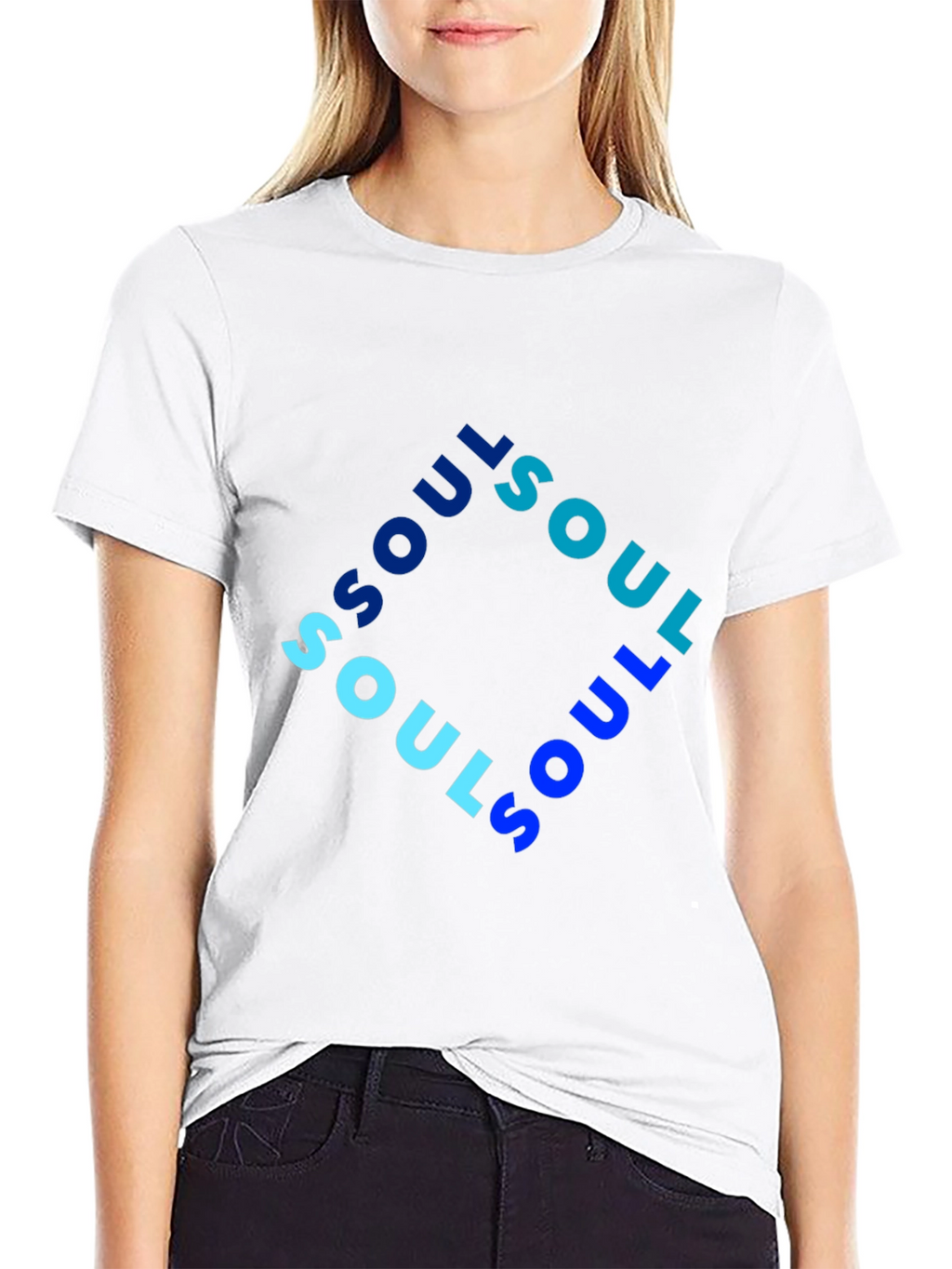 Soul Graphic Print Mens Black T-Shirt