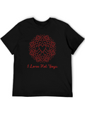 I Love Hot Yoga Black T-Shirt