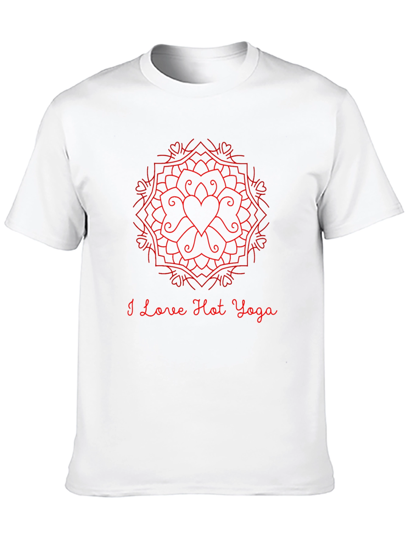 I Love Hot Yoga Black T-Shirt