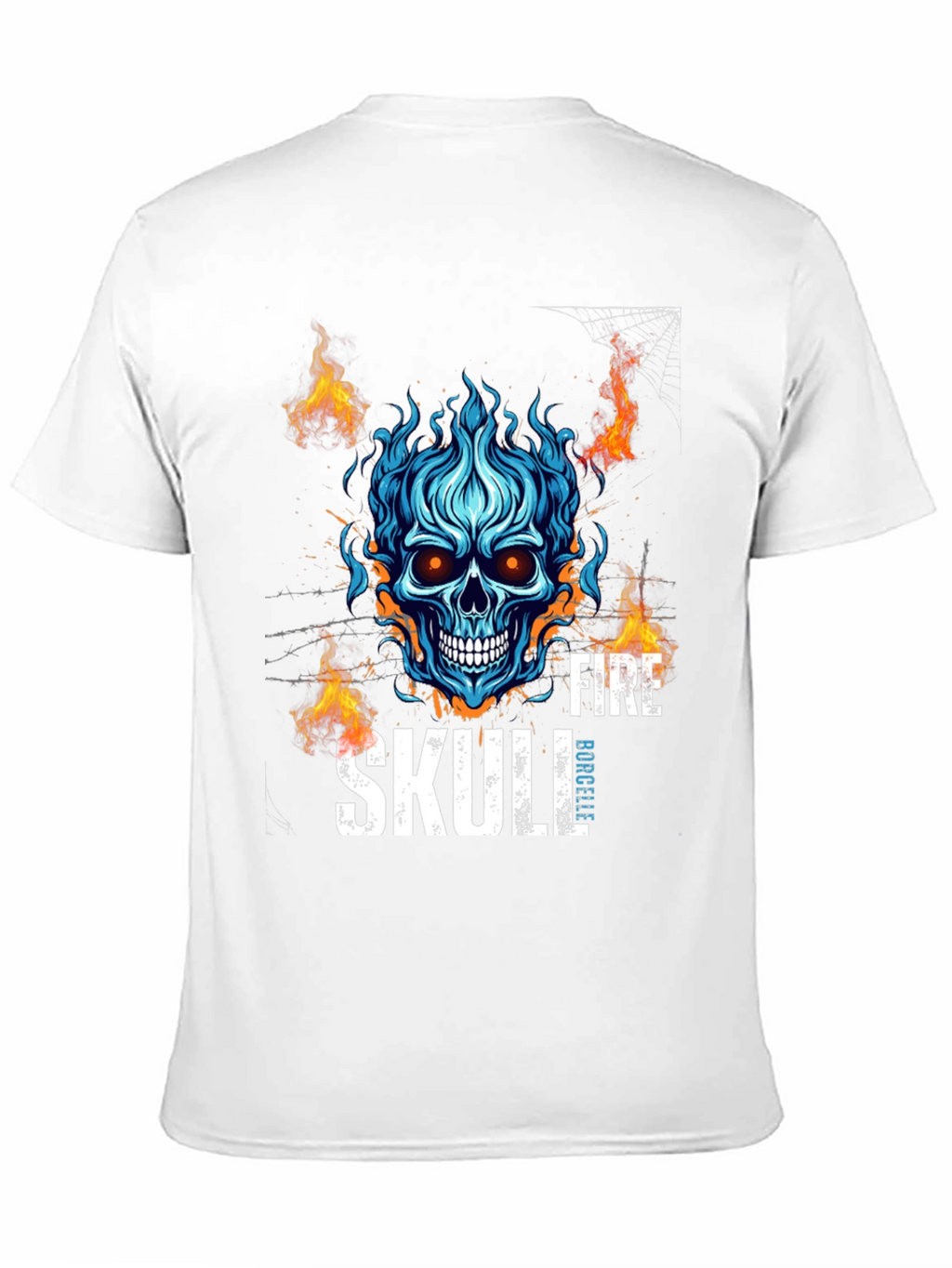Fire Skull Graphic T-Shirt - Bold Design