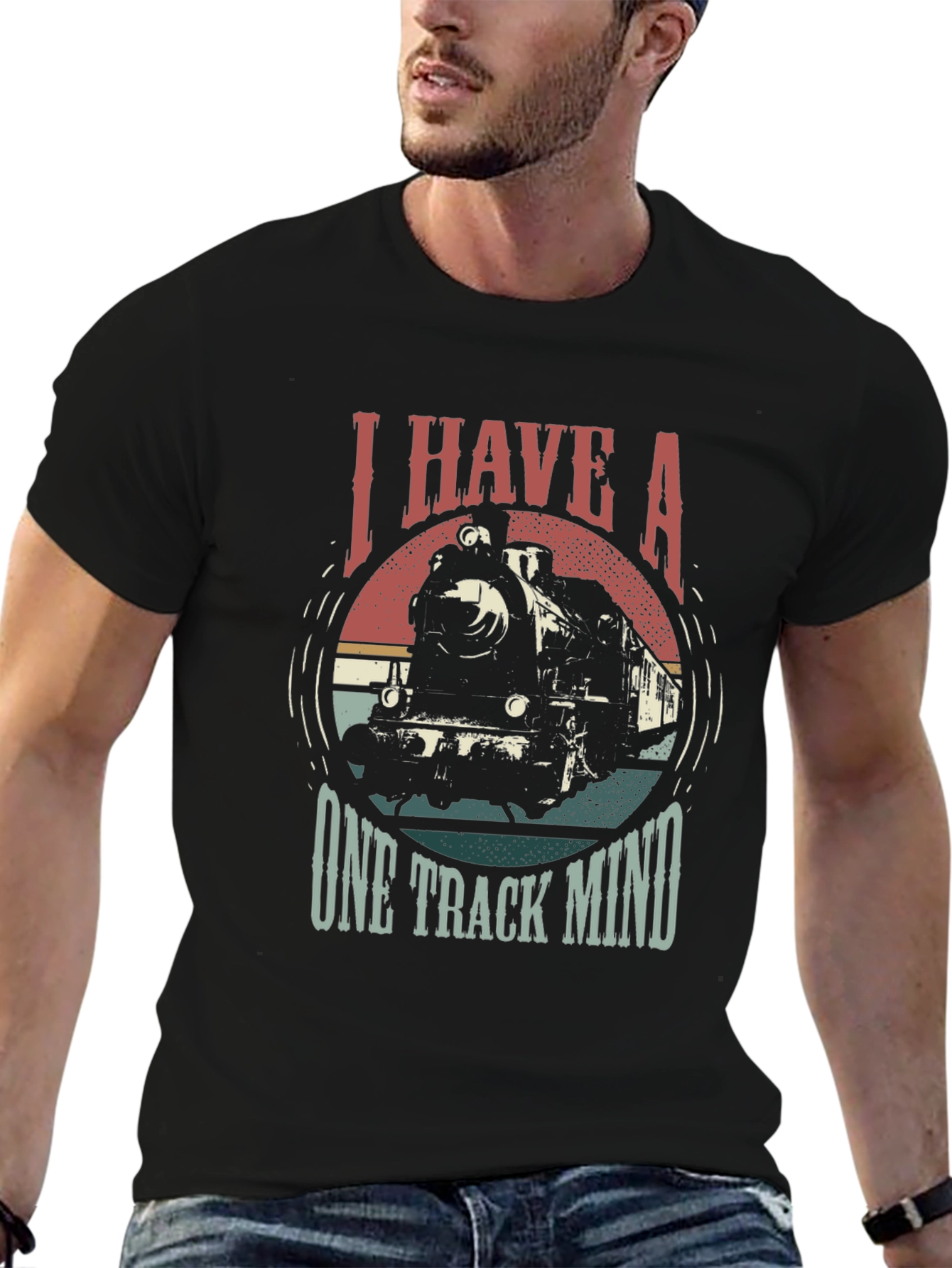 I Have A One Track Mind Train T-Shirt