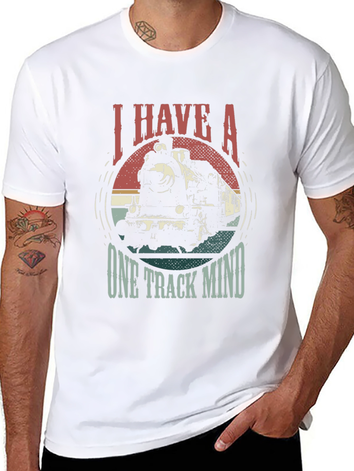 I Have A One Track Mind Train T-Shirt