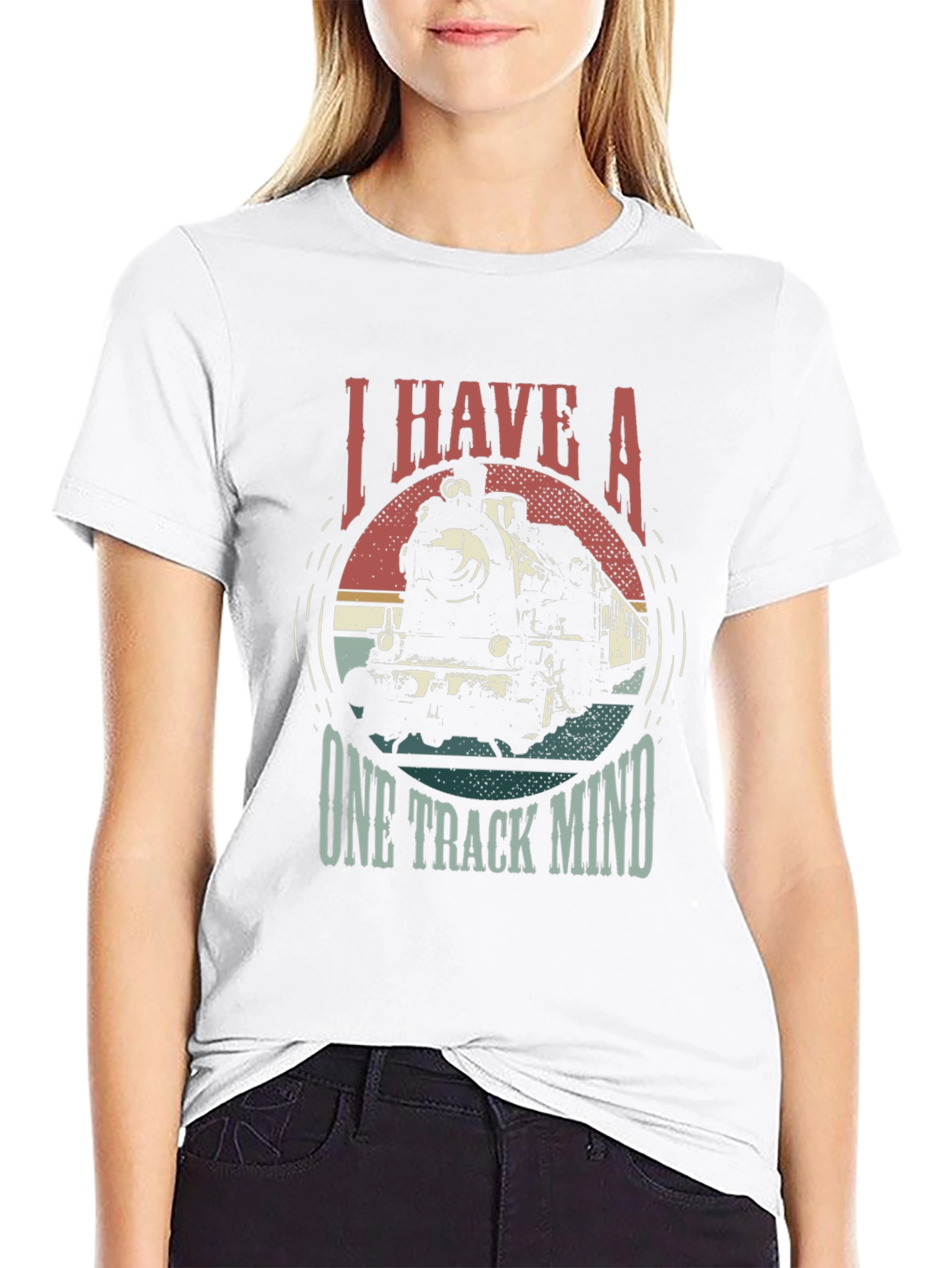 I Have A One Track Mind Train T-Shirt