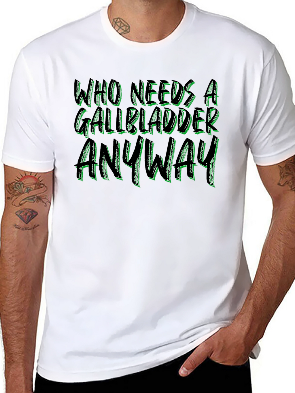 Who Needs a Gallbladder Anyway Black Tee
