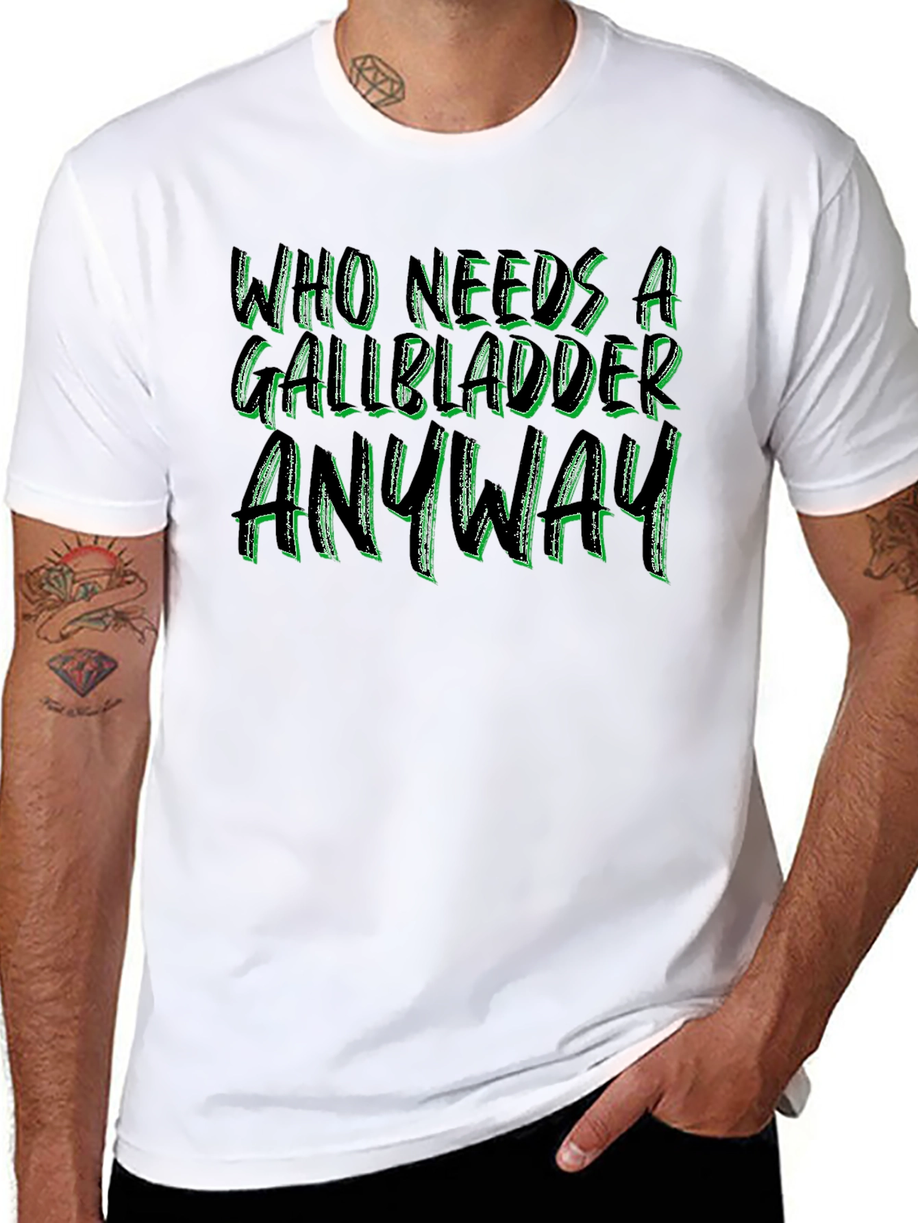 Who Needs a Gallbladder Anyway Black Tee