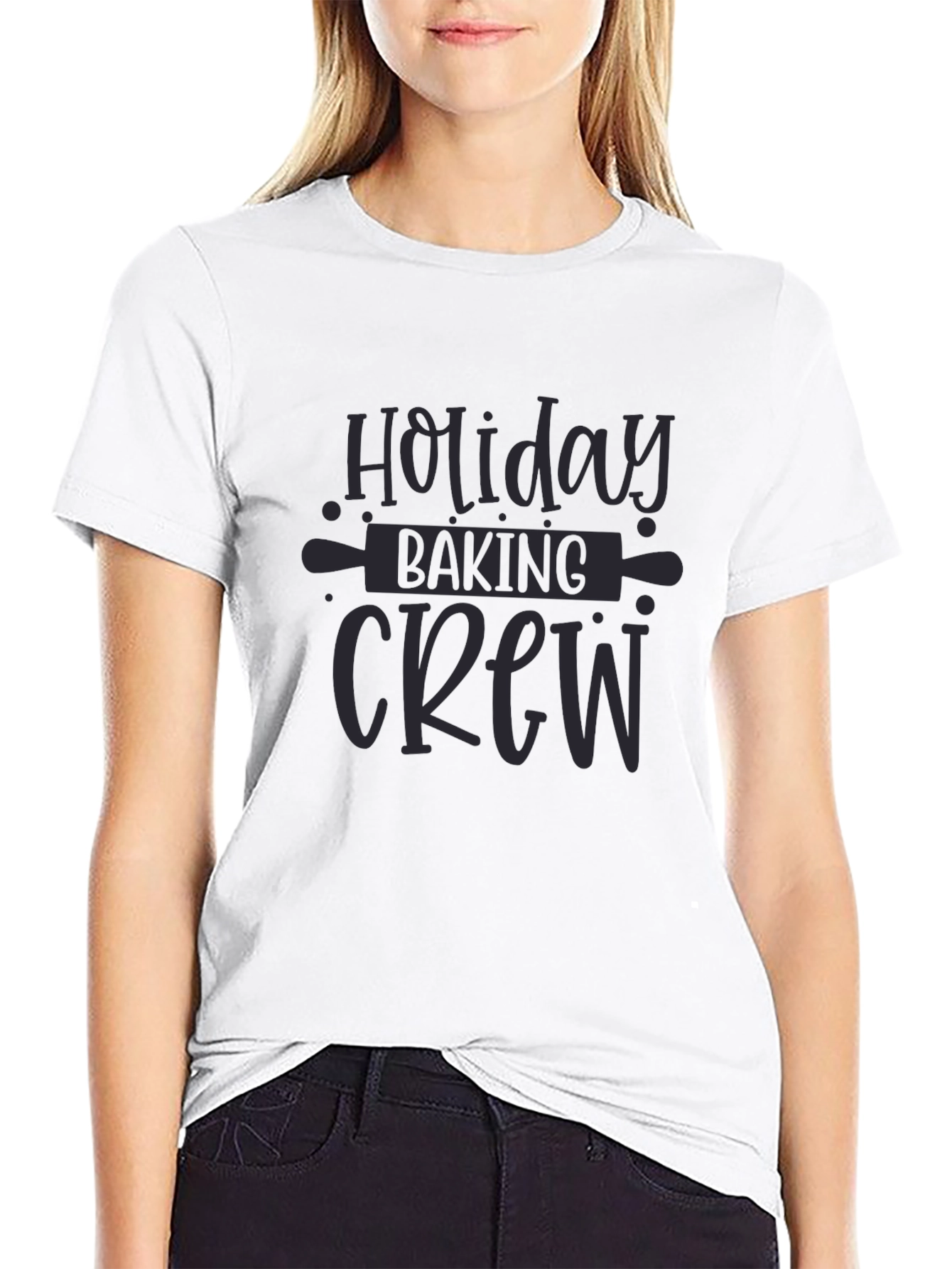 Holiday Baking Crew Black T-Shirt