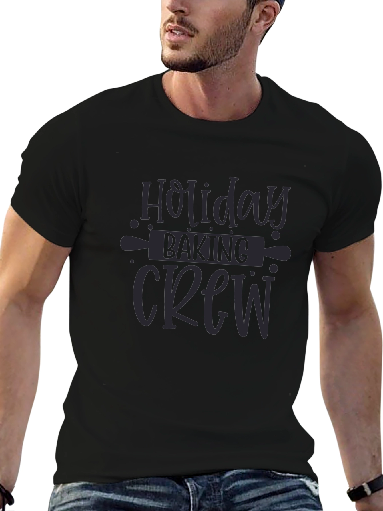 Holiday Baking Crew Black T-Shirt