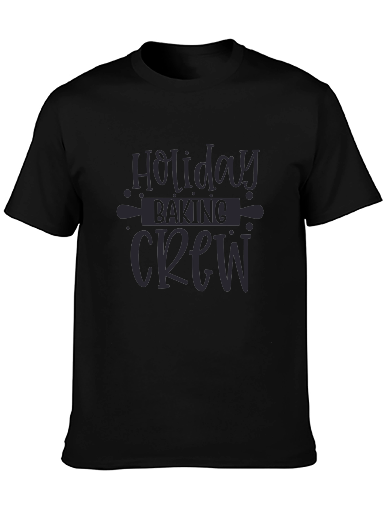Holiday Baking Crew Black T-Shirt