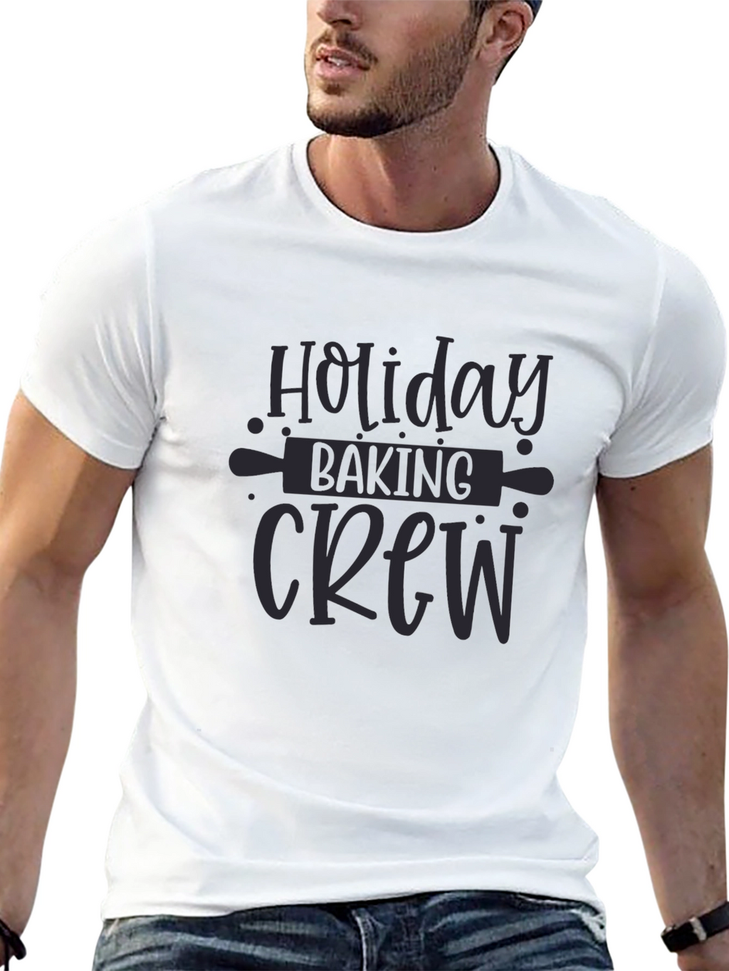 Holiday Baking Crew Black T-Shirt