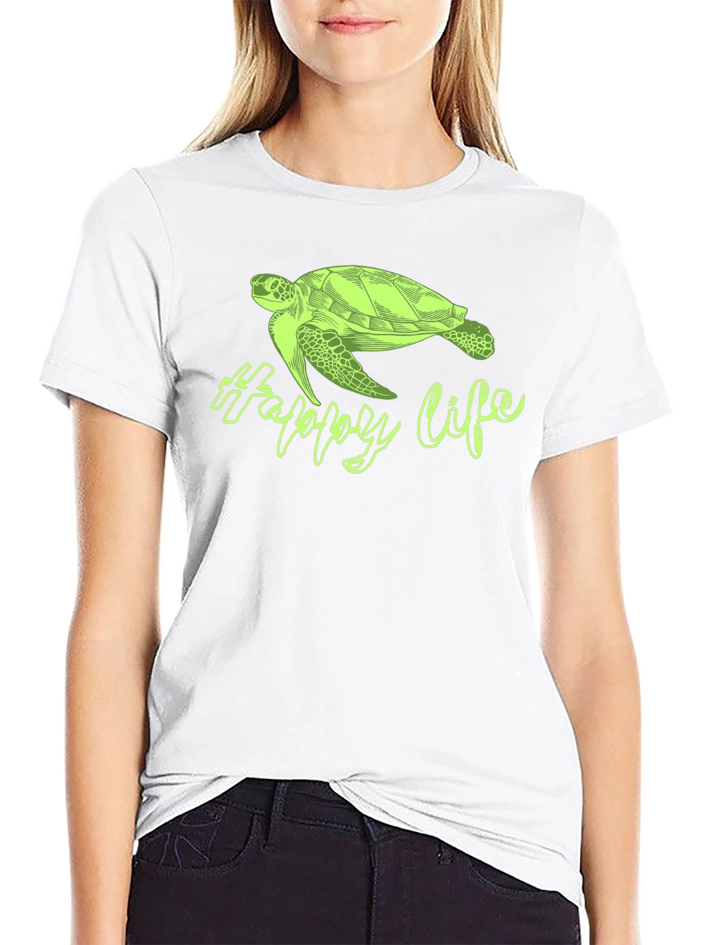 Happy Life Turtle T-Shirt - Relaxed Fit