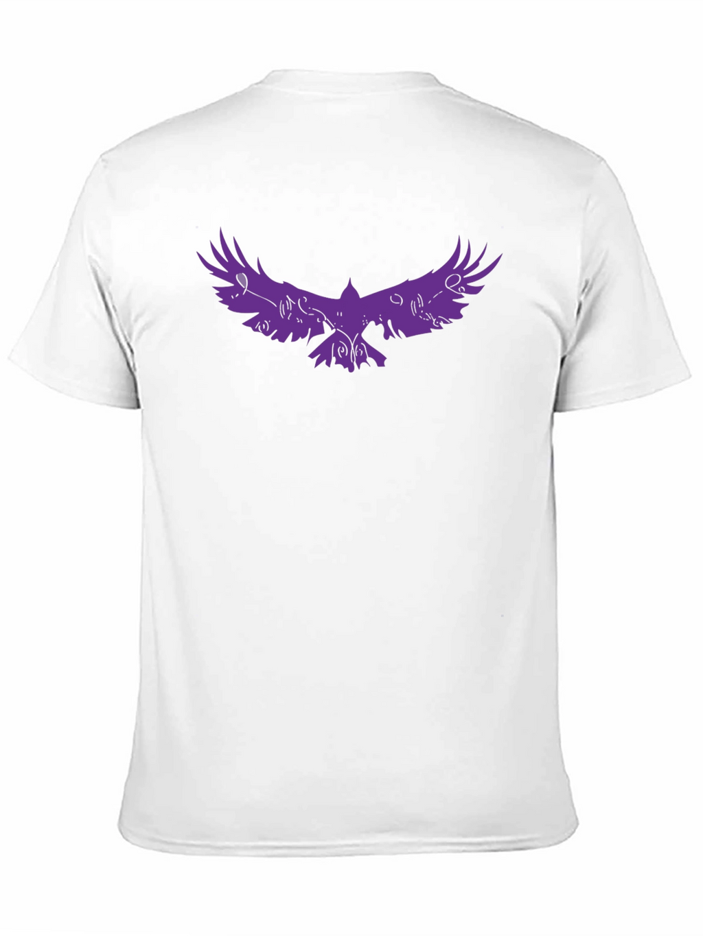 Raven Graphic Tee - Stylish Black T-Shirt