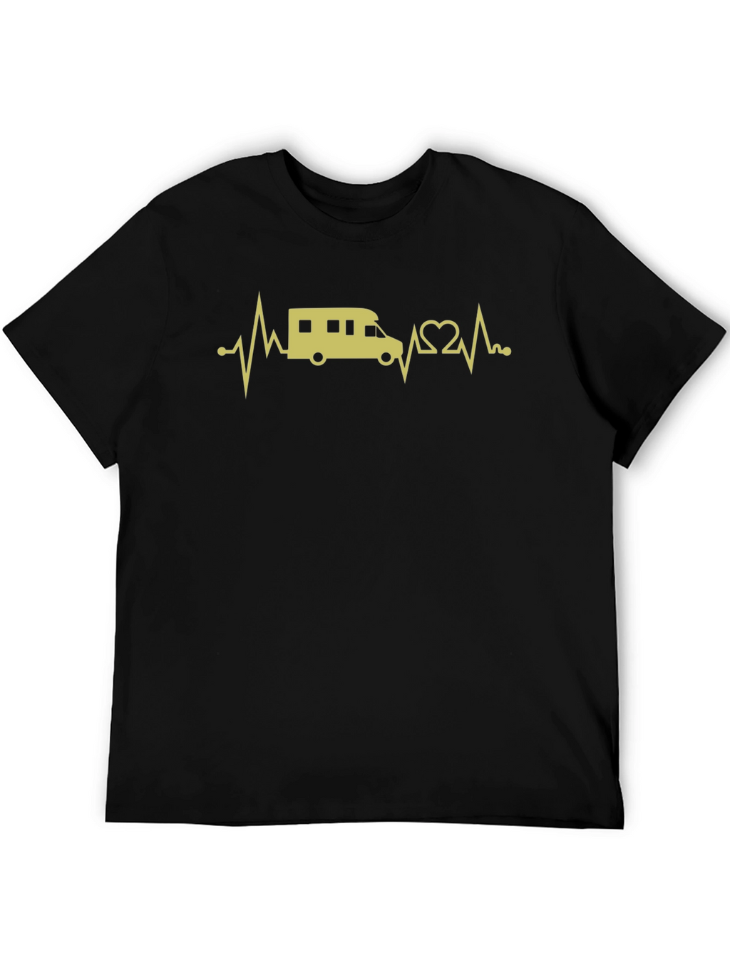 RV Heartbeat T-Shirt - Black Graphic Tee