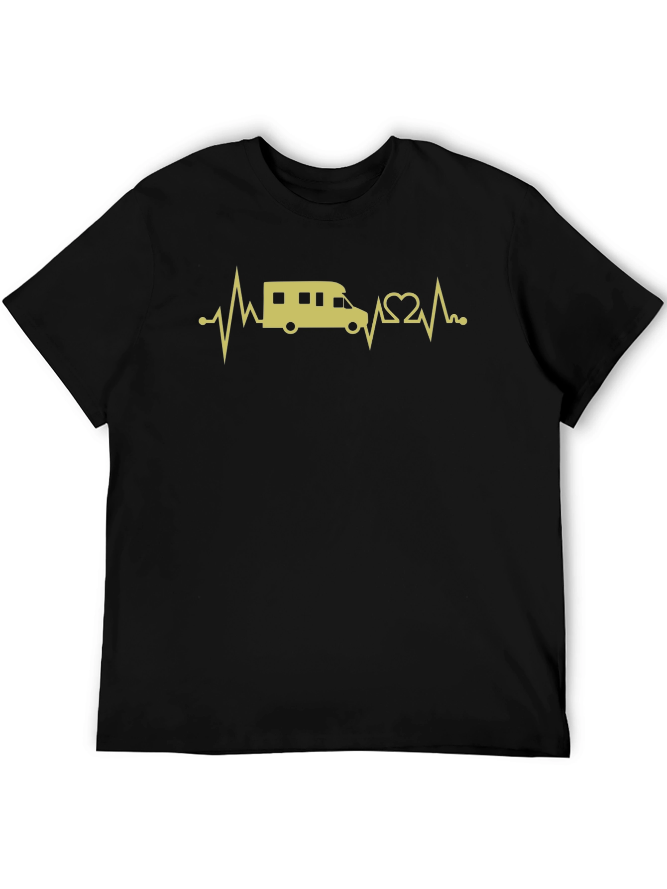 RV Heartbeat T-Shirt - Black Graphic Tee