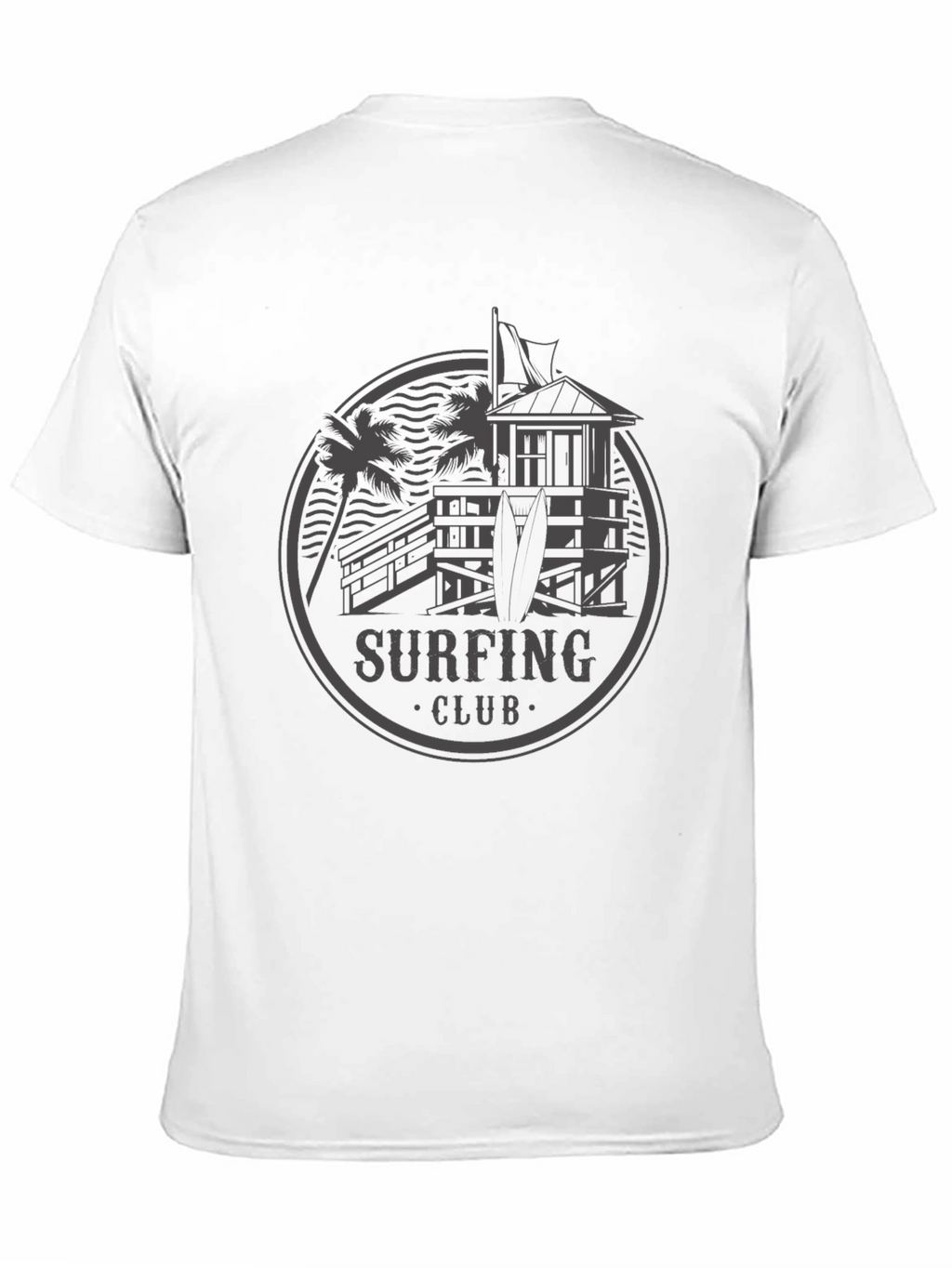 Surfing Club Graphic Tee - Black