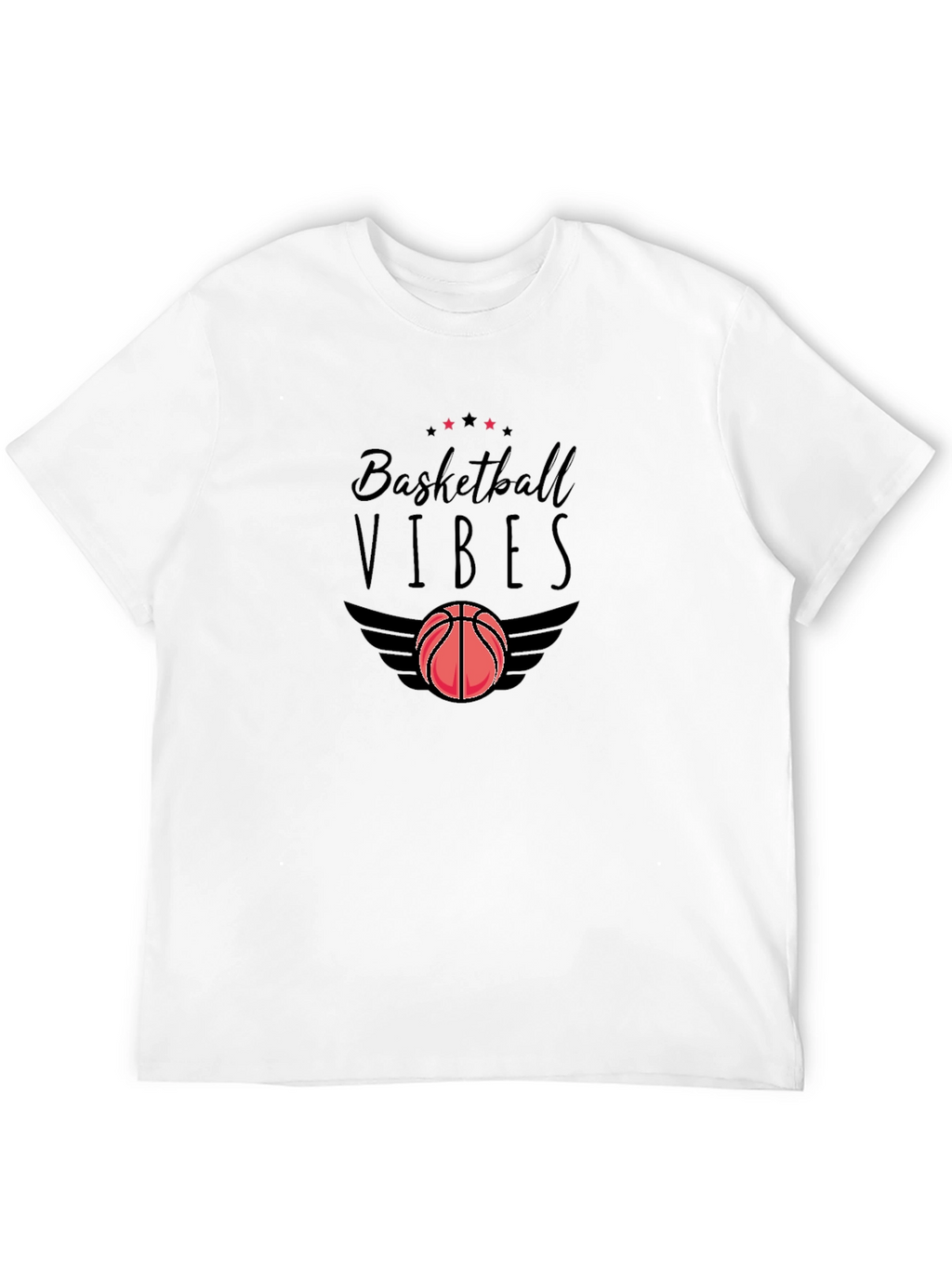 Basketball Vibes Black Graphic Tee