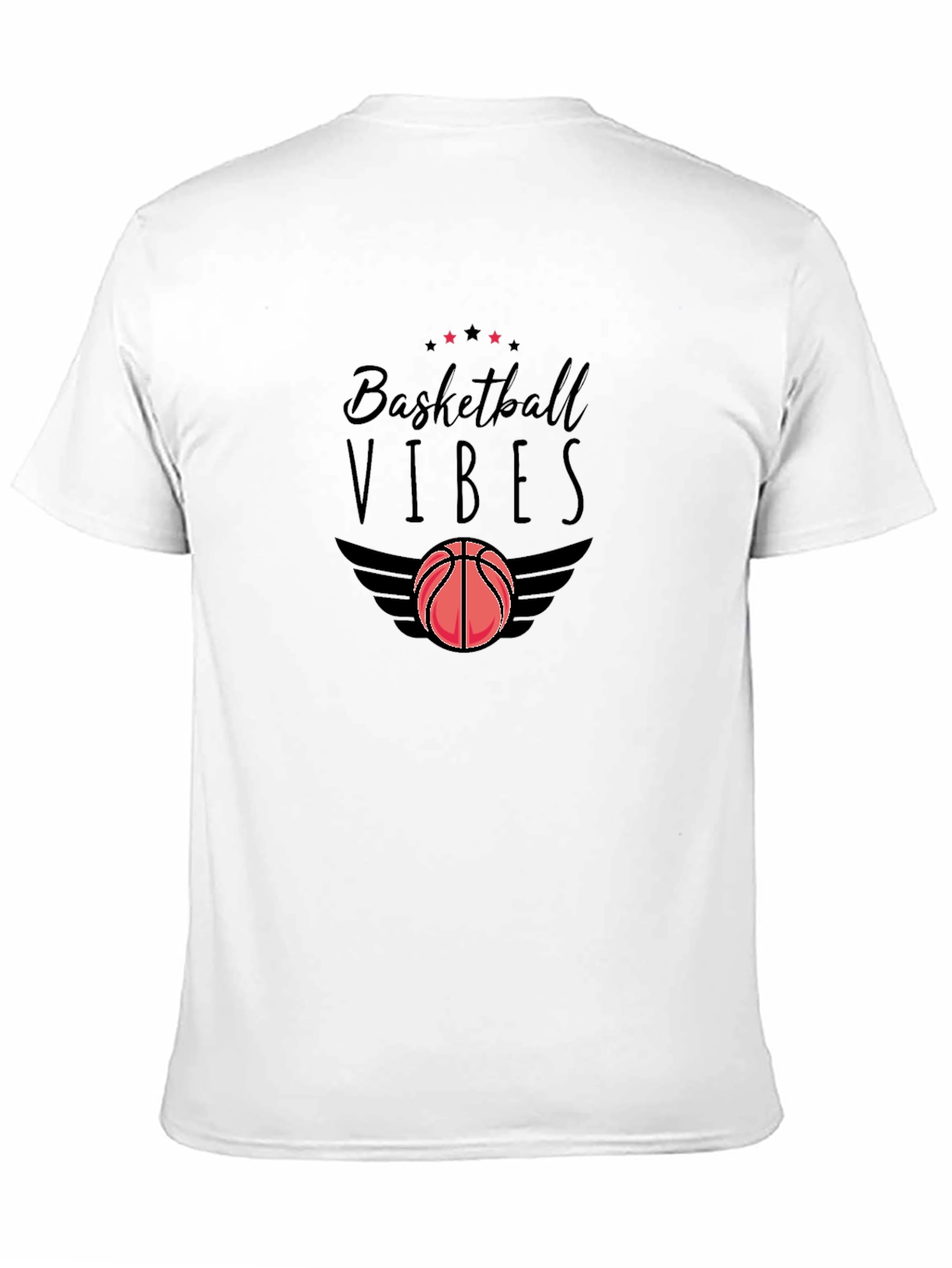 Basketball Vibes Black Graphic Tee
