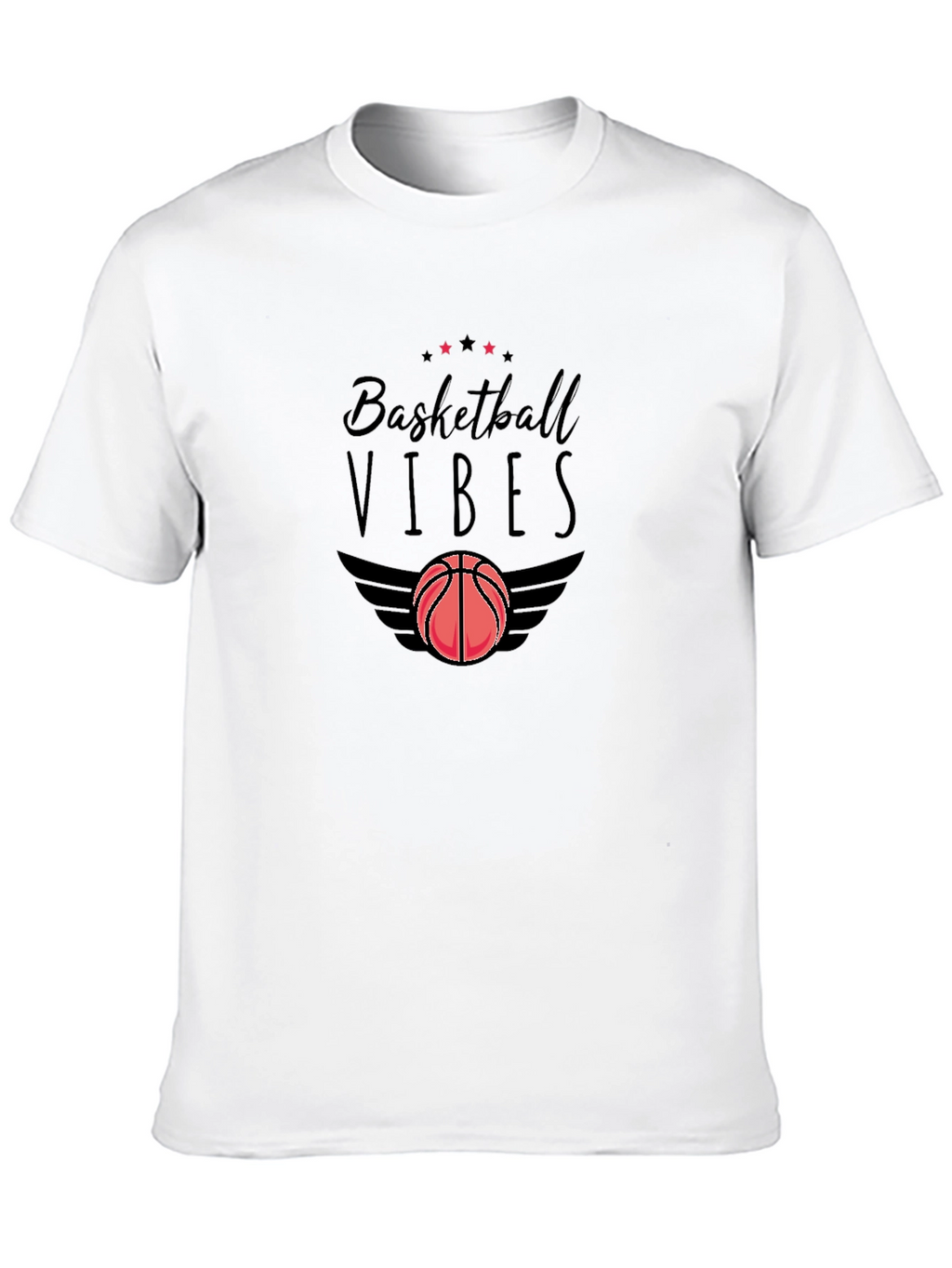 Basketball Vibes Black Graphic Tee