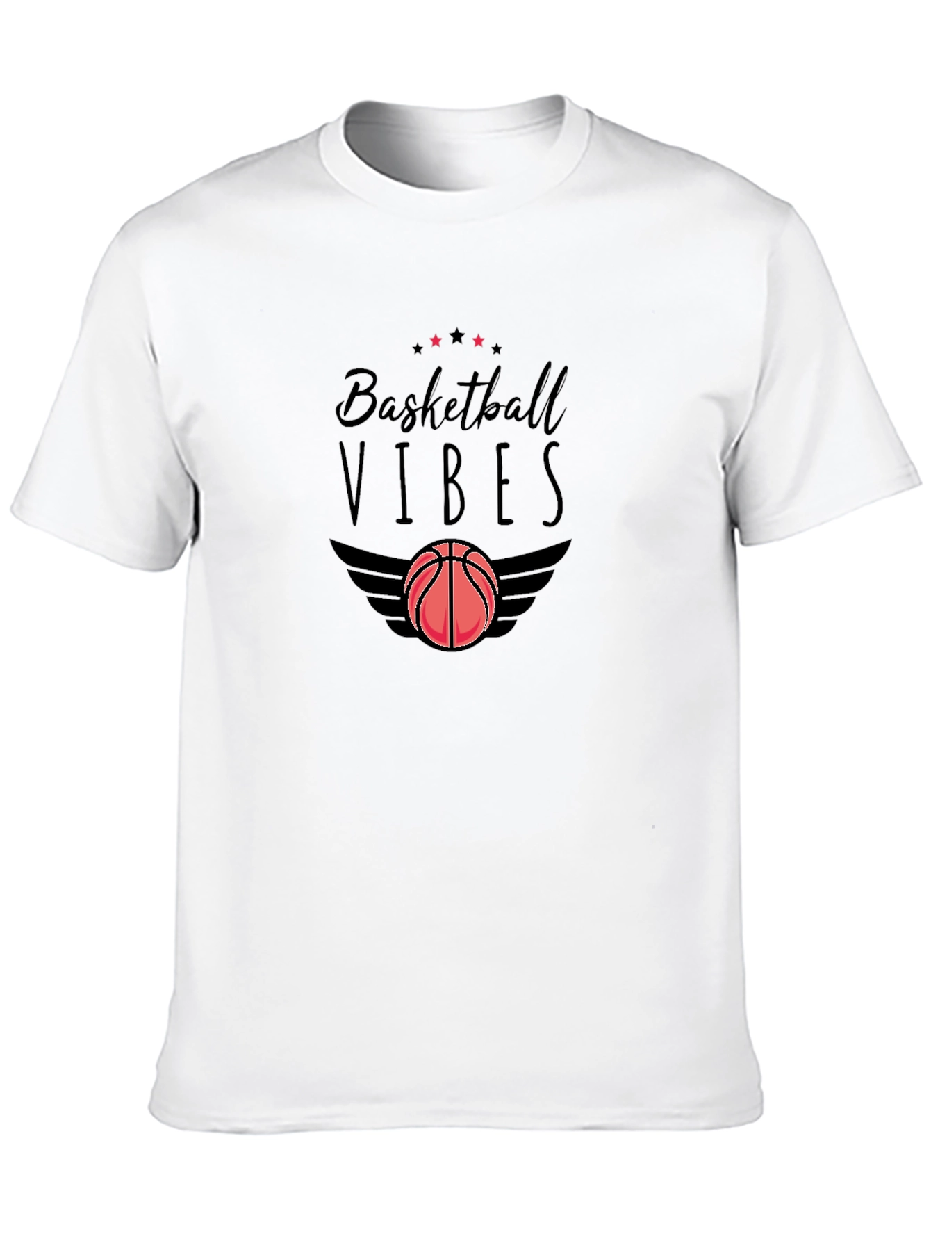 Basketball Vibes Black Graphic Tee