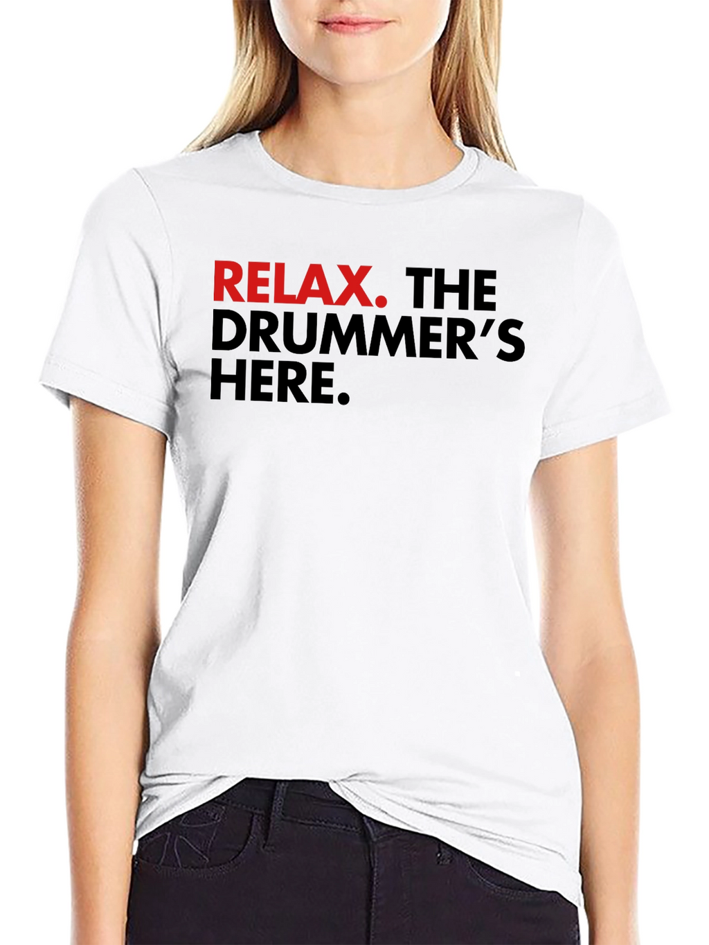 Relax Drummer T-Shirt - Black Cotton Tee
