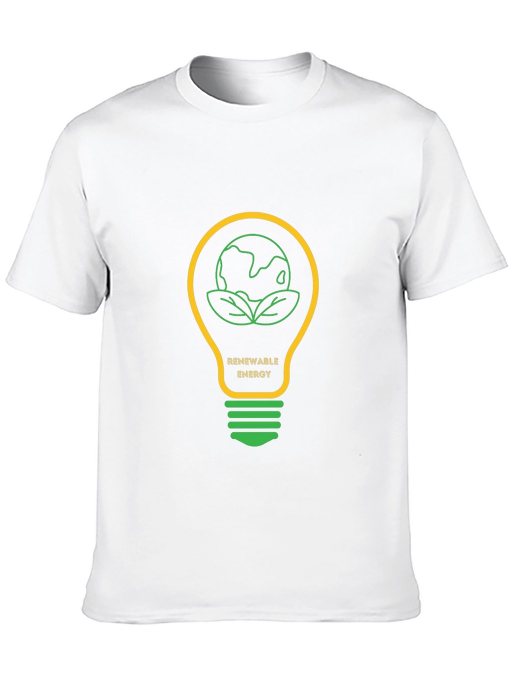 Renewable Energy Graphic Tee - Black Cotton T-Shirt