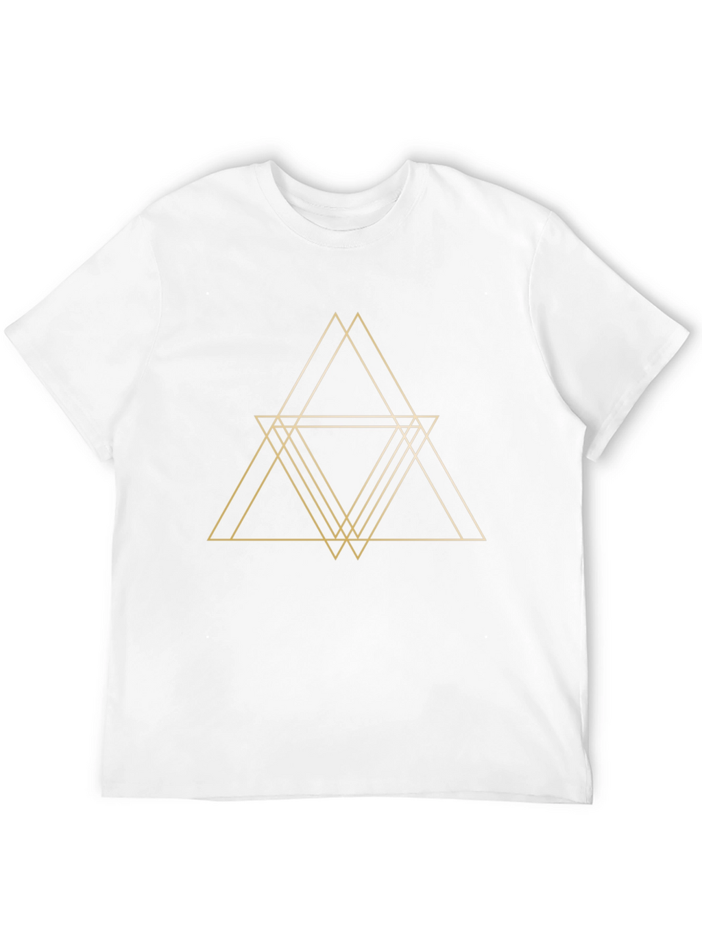Geometric Triangle T-Shirt - Modern Minimalist Design
