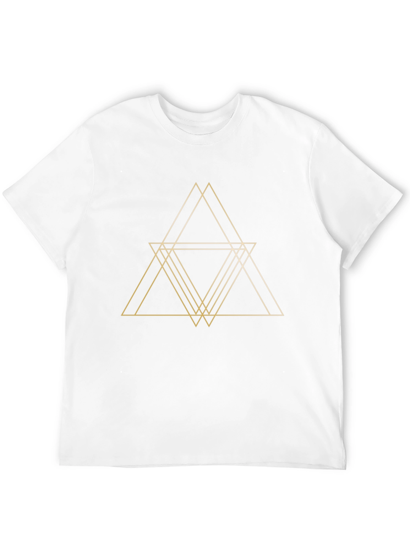 Geometric Triangle T-Shirt - Modern Minimalist Design