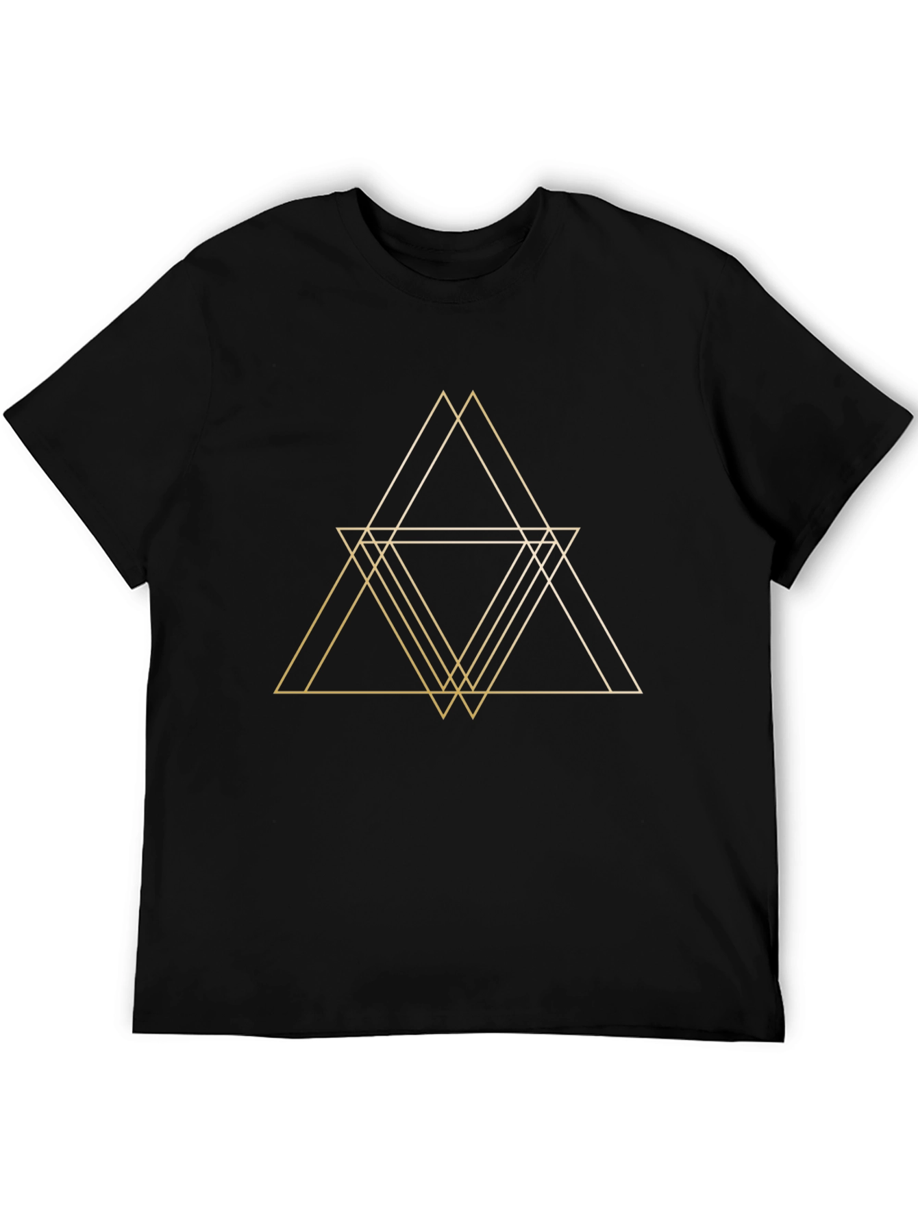 Geometric Triangle T-Shirt - Modern Minimalist Design