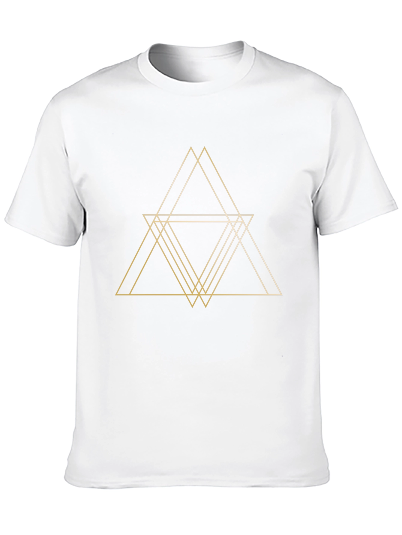 Geometric Triangle T-Shirt - Modern Minimalist Design