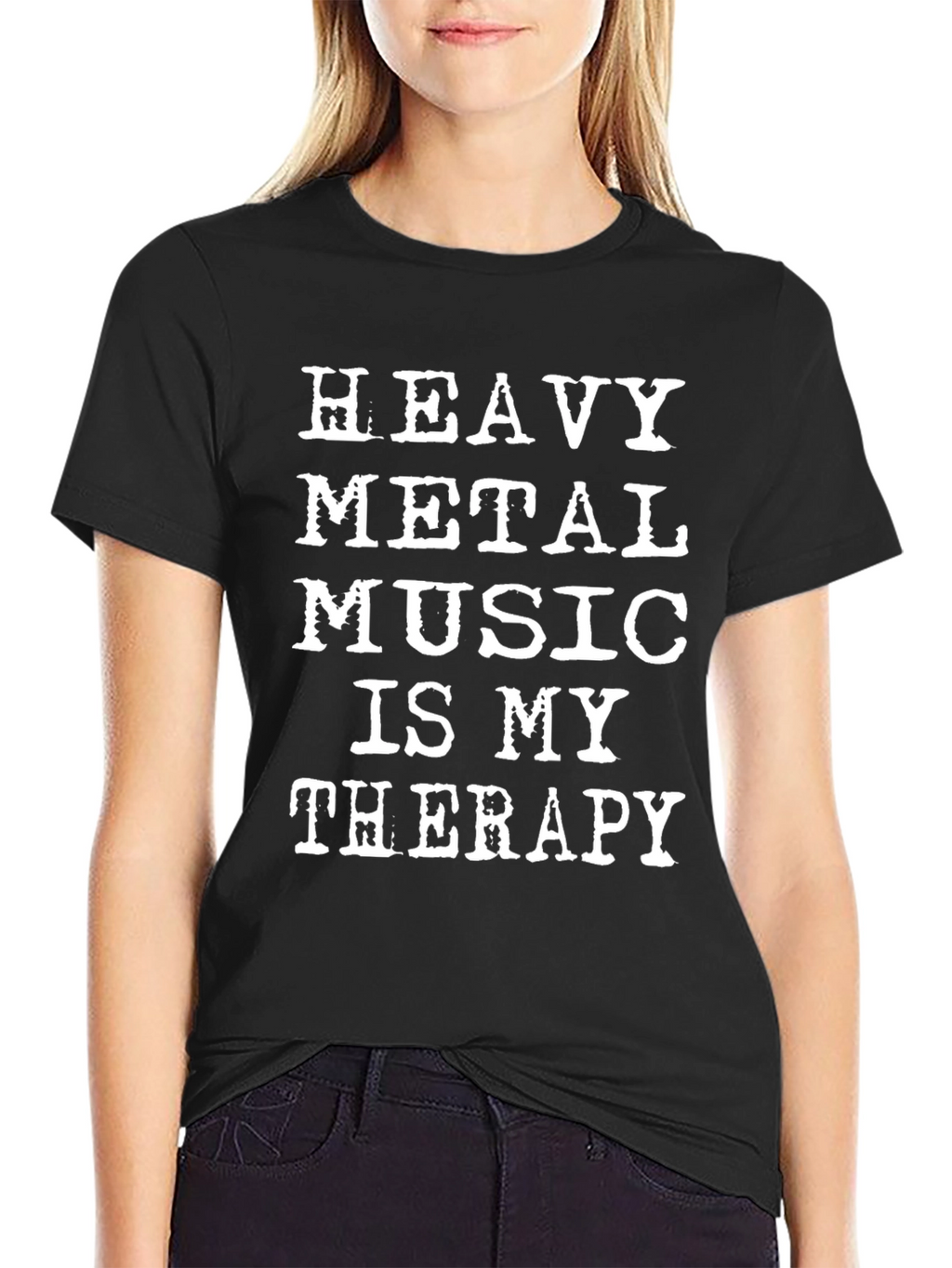 Heavy Metal Music Therapy T-Shirt - Black