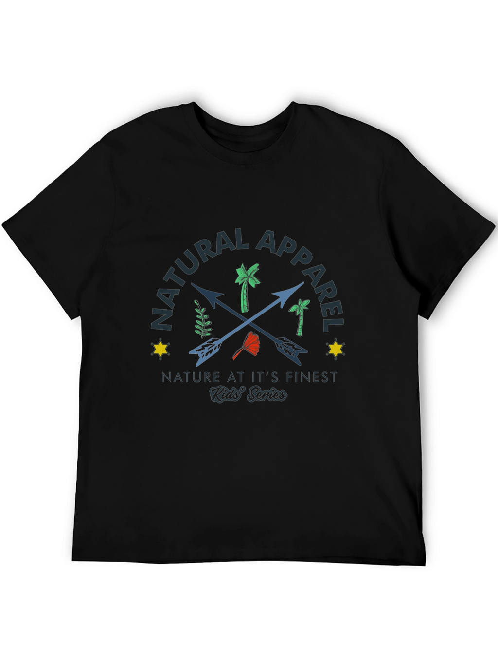 Natural Apparel Kids Series Black T-Shirt