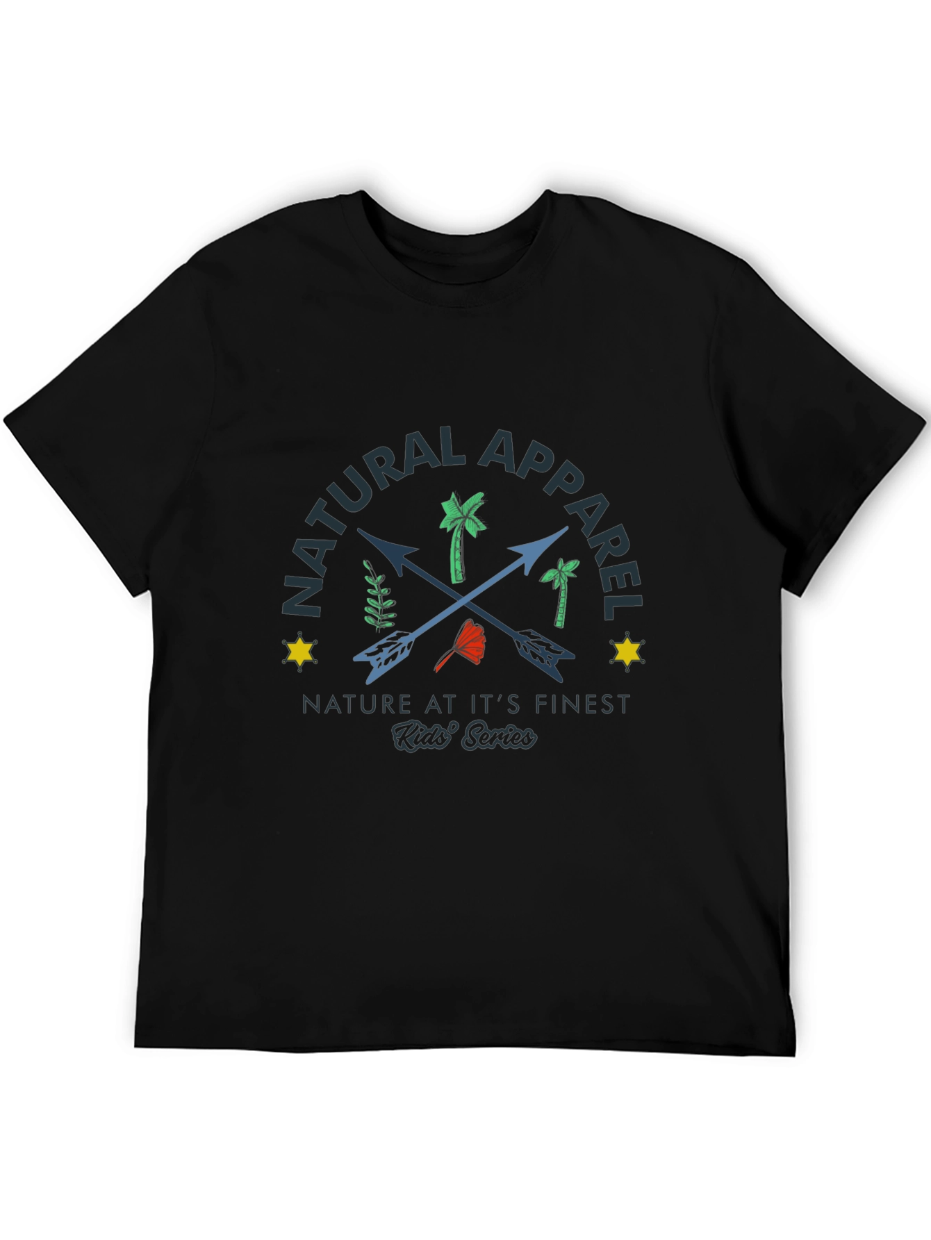 Natural Apparel Kids Series Black T-Shirt