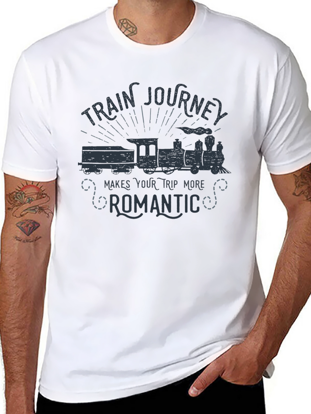 Train Journey Romantic Trip T-Shirt