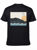Abstract Line Art Graphic Tee