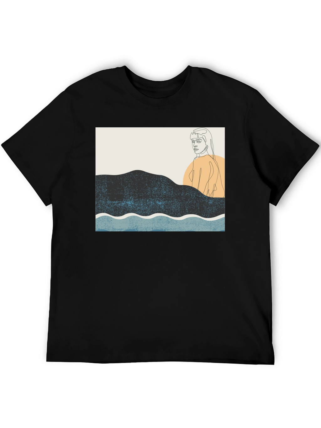 Abstract Line Art Graphic Tee