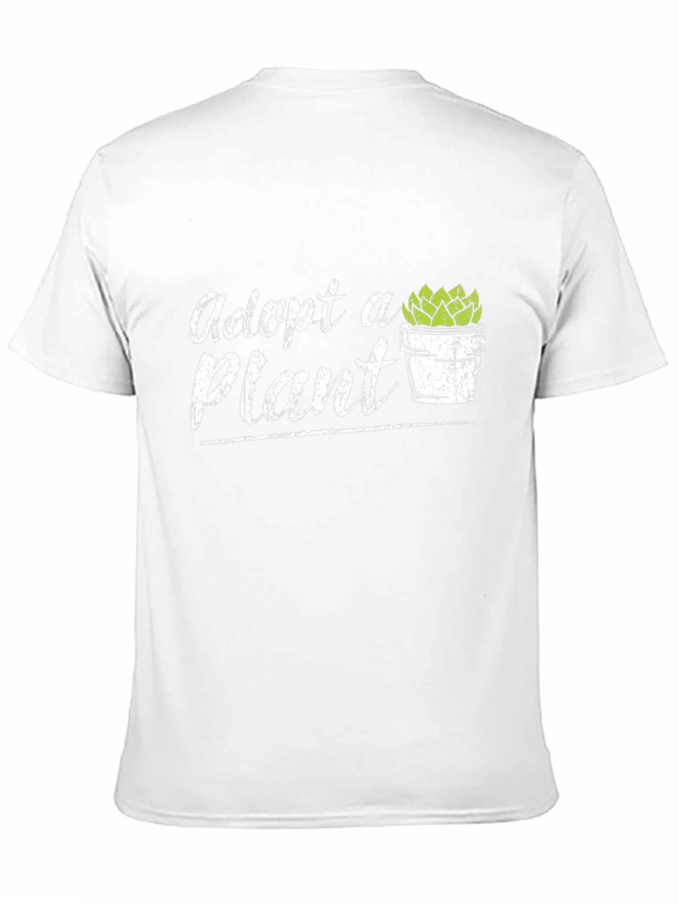 Adopt a Plant T-Shirt - Black Cotton Graphic Tee