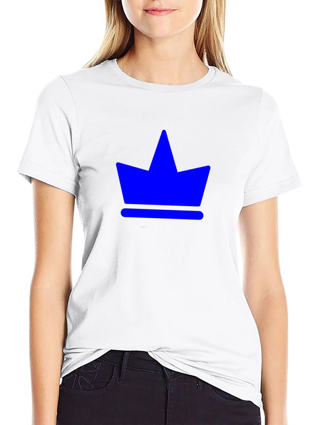 Crown Graphic Tee - Royal Blue