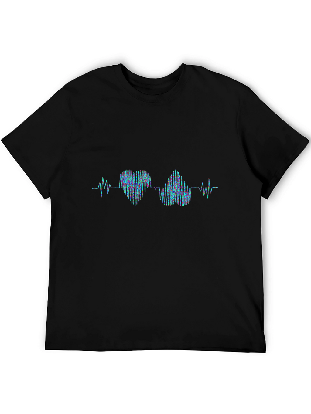 Heartbeat Heart & Brain Graphic T-Shirt