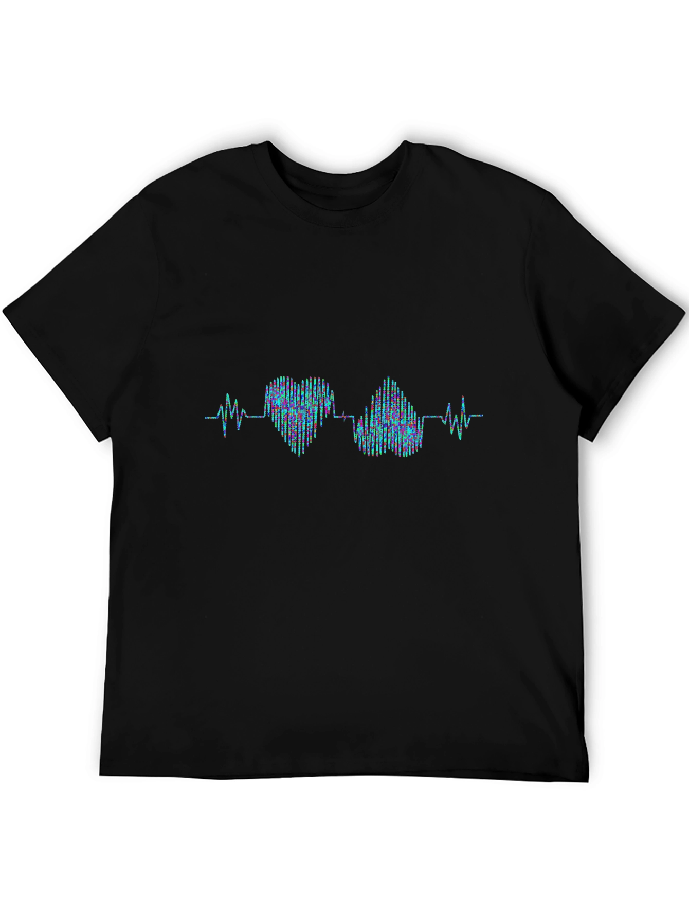 Heartbeat Heart & Brain Graphic T-Shirt