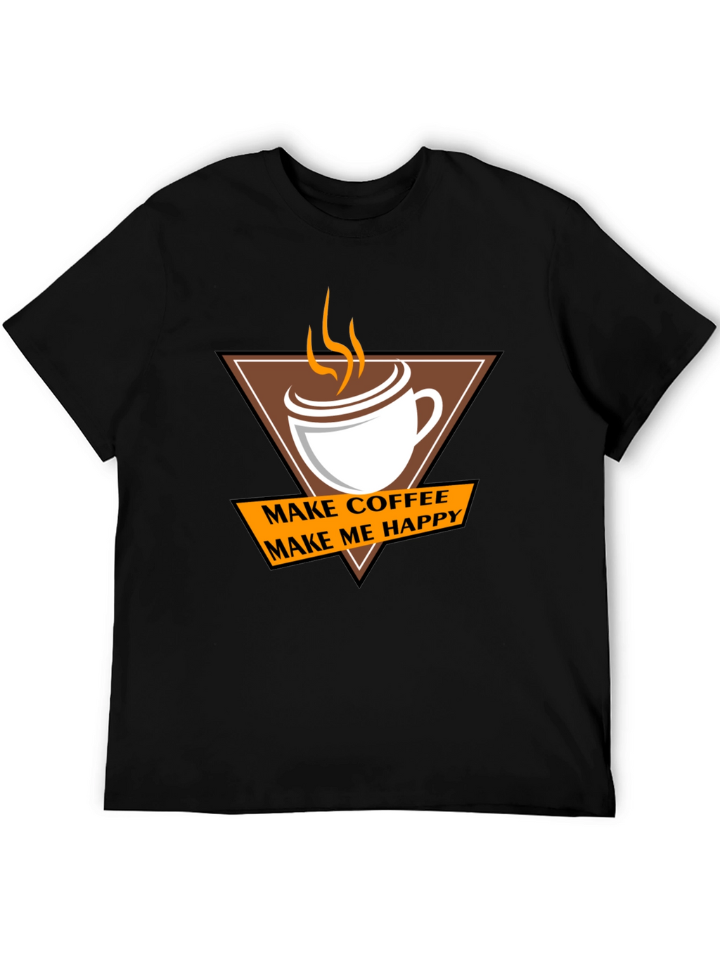 Coffee Makes Me Happy T-Shirt - Casual Style