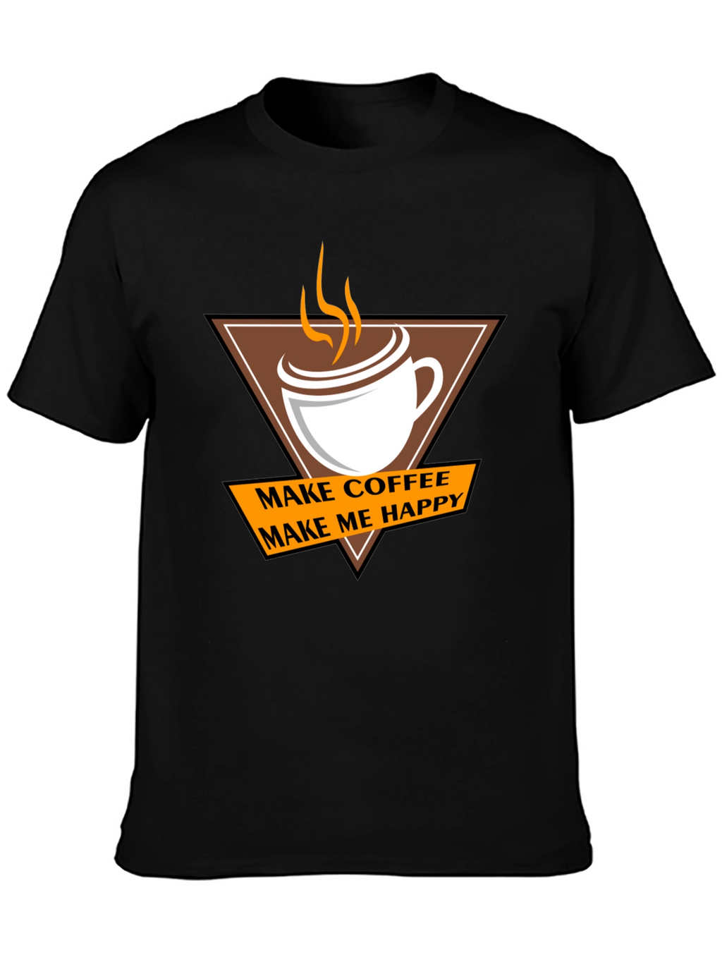 Coffee Makes Me Happy T-Shirt - Casual Style