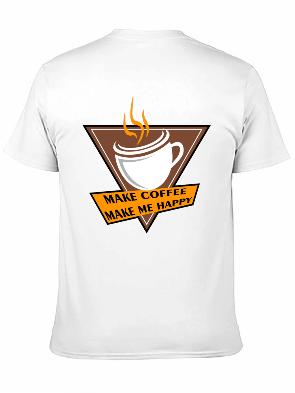 Coffee Makes Me Happy T-Shirt - Casual Style